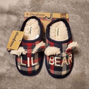 Dearfoams Cozy Comfort Memory Foam Bear Clog Slippers - KIDS 11/12